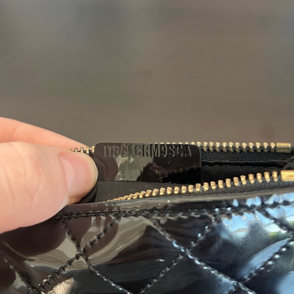 Burberry Quilted Black Patent Leather Key Card Coin Pouch - Picture 8 of 12